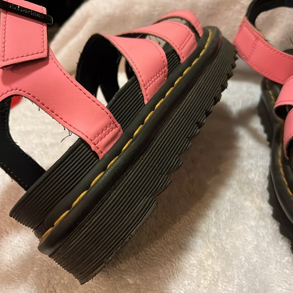 Dr. Martens Pink and Black Chunky Platform Sandals - Picture 11 of 12